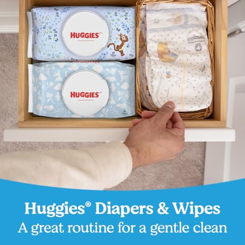 Huggies Natural Care wipes lifestyle storage view