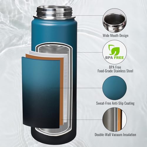Wide mouth design of Fijinhom water bottle