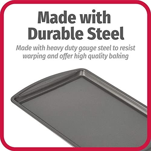 Durable heavy-duty steel baking sheet