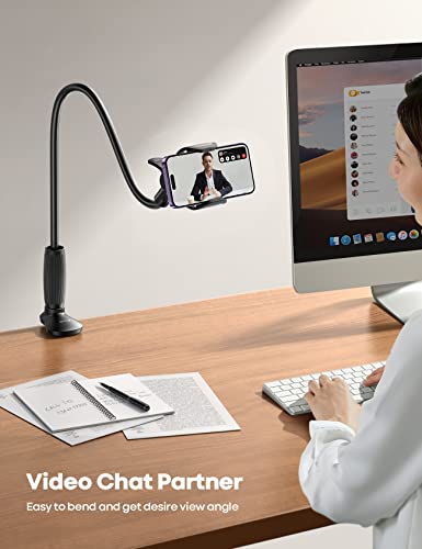 Lamicall phone holder mounted on a desk