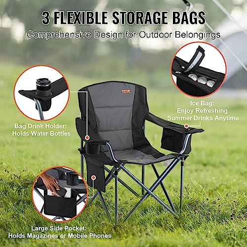 VEVOR chair folded inside the waterproof carry bag