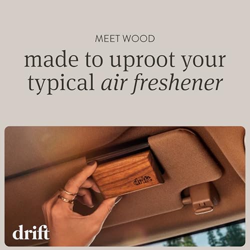 Close up of Drift wood air freshener metal clip