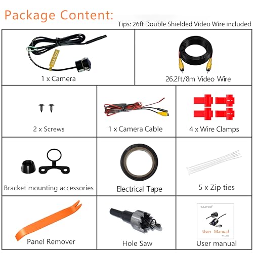 RAAYOO RYL002 package contents overview