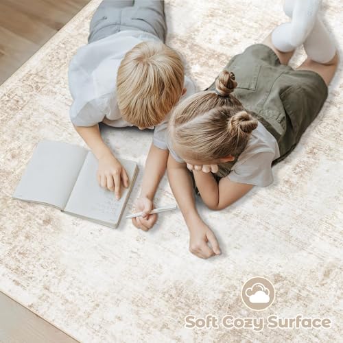 Non-slip backing detail on VECARF 8x10 carpet