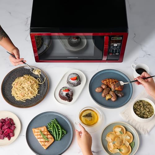 Top view of Farberware 1.1 Cu. Ft. kitchen microwave