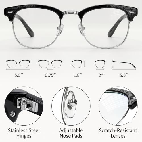 Side view of racico blue light glasses