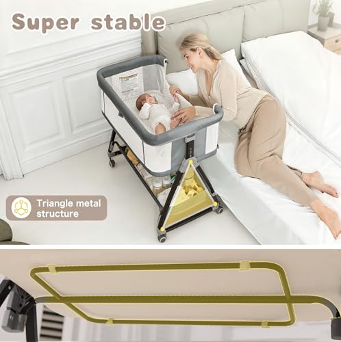 feelogos baby bassinet folded for travel
