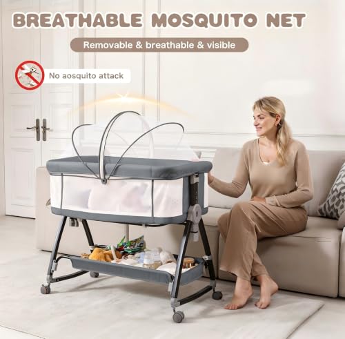 feelogos Baby Bassinets Bedside Sleeper in room