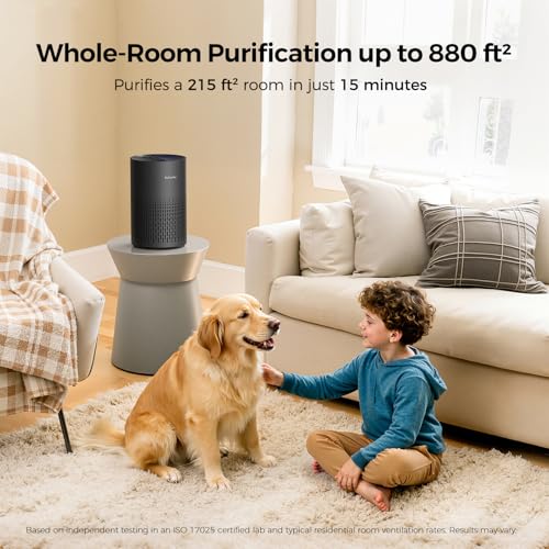 Purivortex PX500 Black showing 6-inch filter