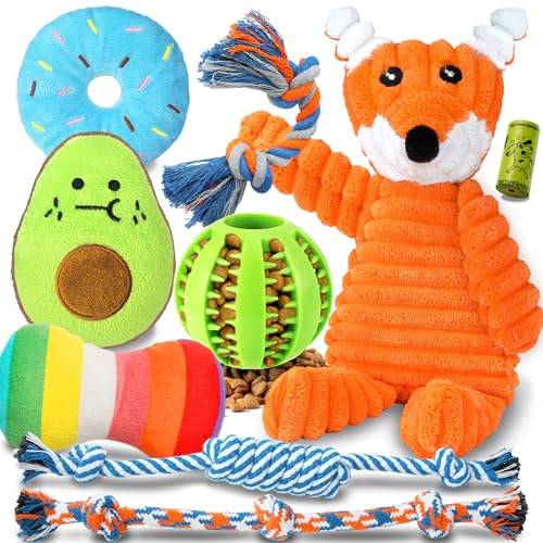 Zeaxuie 9 Pack Luxury Puppy Toys for Small Dogs