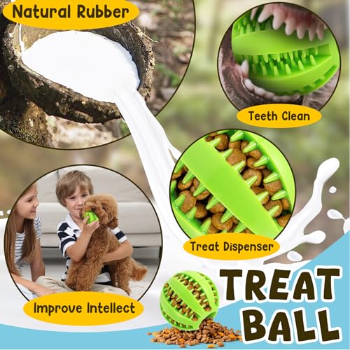 Treat ball for puppy intellect training