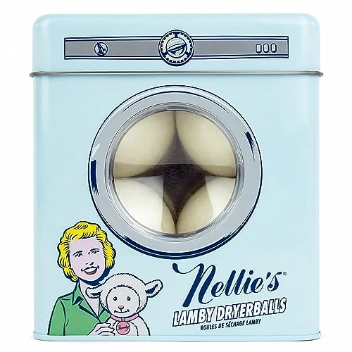 Nellie's Lamby Dryerballs 4-Pack in tin