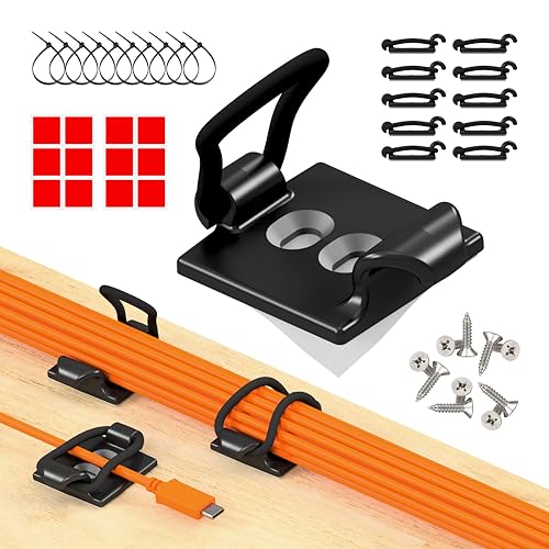 CableGenie 10-pack black cable clips packaging