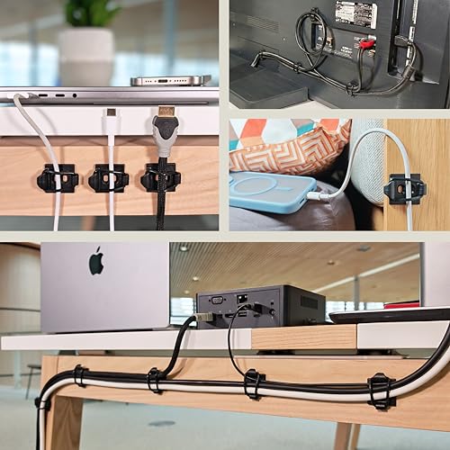 CableGenie cable organizer holding desk cords