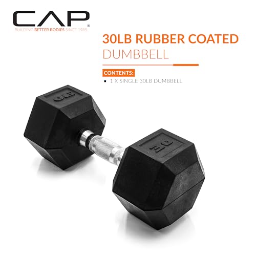 Close up of CAP Barbell hex dumbbell knurled handle