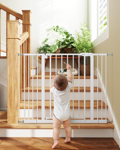 Pressure-mounted baby gate safety lock