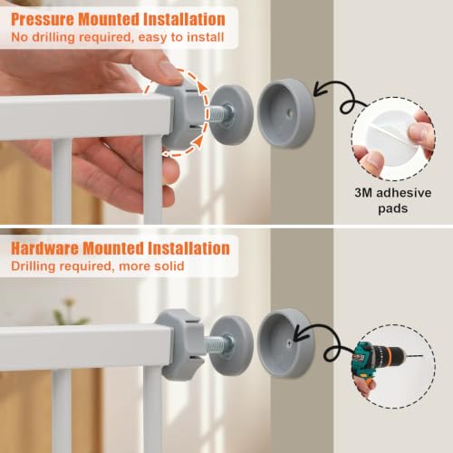 Auto-close steel gate for stairs
