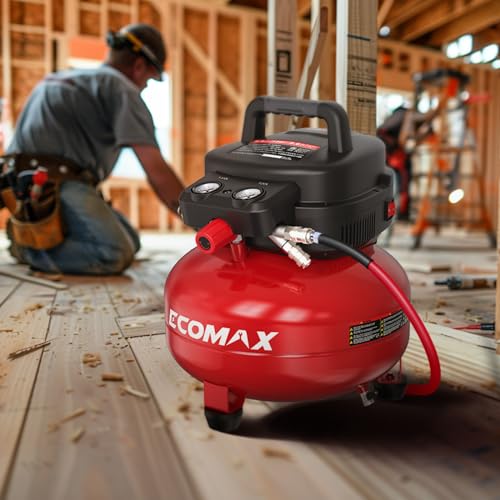 Compact side profile of ECOMAX pancake compressor