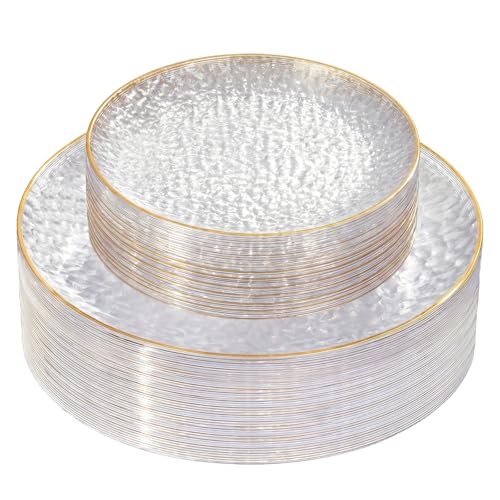 Rubtlamp 60Pcs clear and gold plate set overview