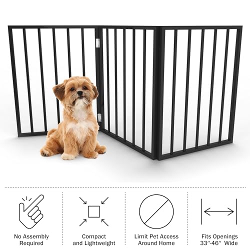 Foldable pet fence for home doorways