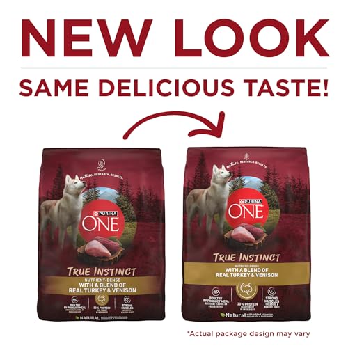 Bag of Purina ONE Real Turkey and Venison dog food