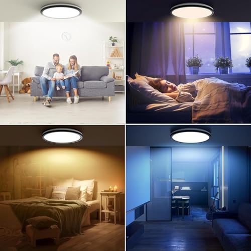 AmazeFan ceiling light in a modern bedroom