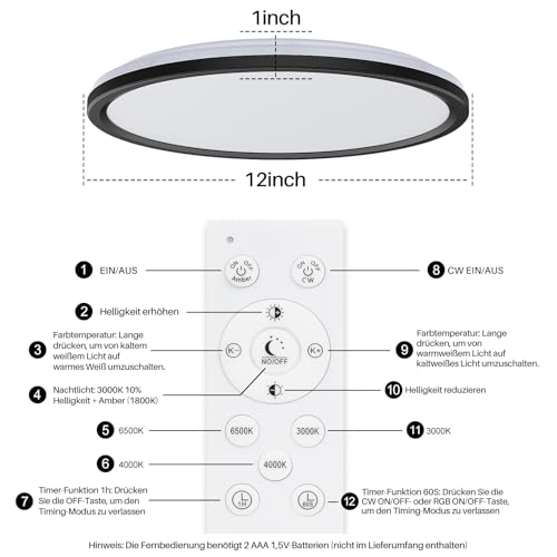 Installation diagram for AmazeFan LED light