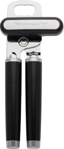 KitchenAid Classic Multifunction Can Opener Black front view