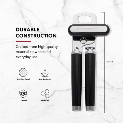 Ergonomic handle detail of KitchenAid can opener