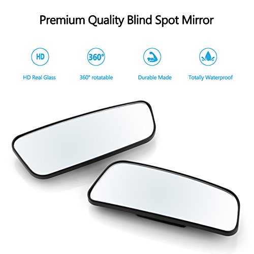 Rectangle shaped blind spot mirror