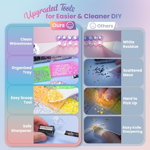 Included B7000 jewelry glue and precision application tools