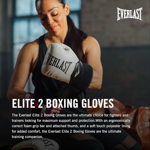 Everlast Elite 2 Boxing Gloves showing palm mesh ventilation