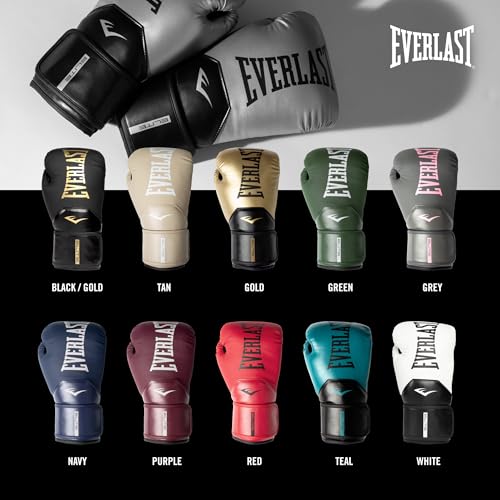 Everlast Elite 2 glove hook and loop strap closure