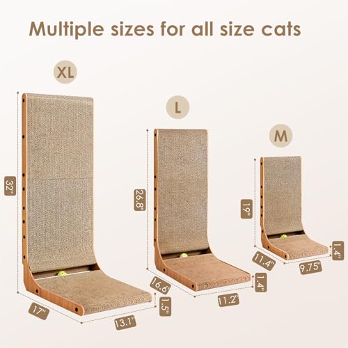 Top view of 26.8 inch cat scratcher