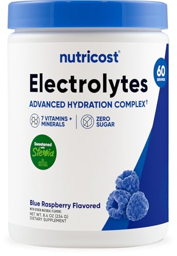 Nutricost Electrolyte Complex Powder Blue Raspberry