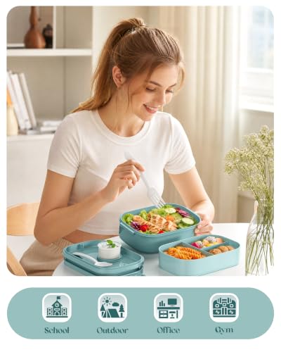 Pure Whimsy stackable lunch box with lunch contents