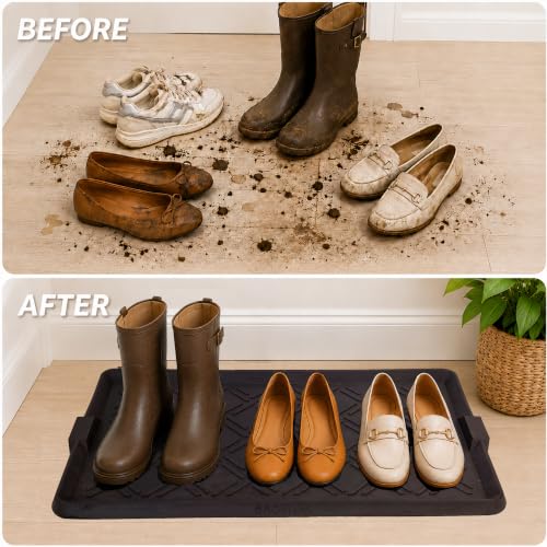 Large capacity shoe mat for boots