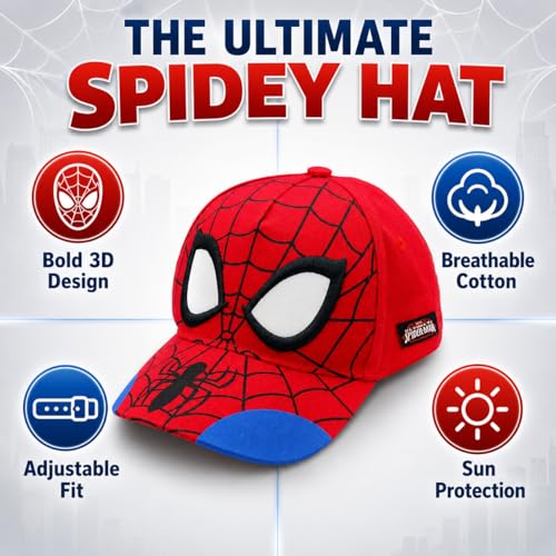 Marvel Spider-Man 3D Boy Hat side profile