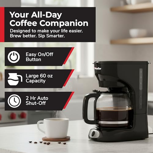Close up of the glass coffee carafe