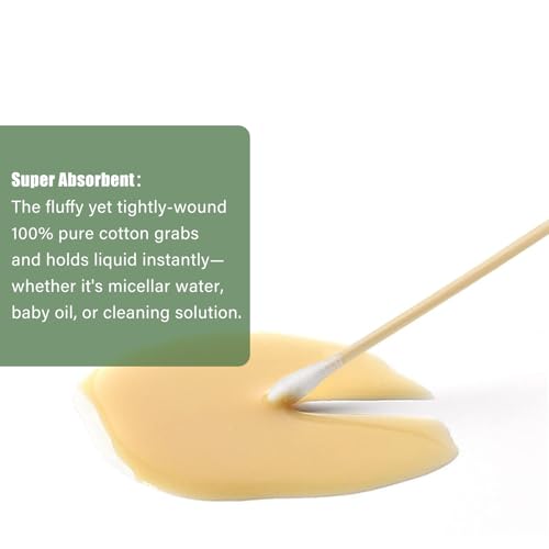 Cotton swabs for makeup application