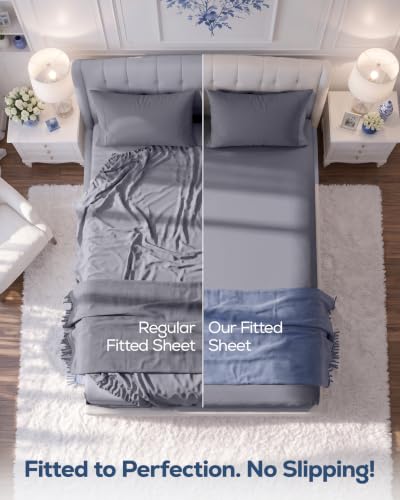 Fitted sheet corner with elastic
