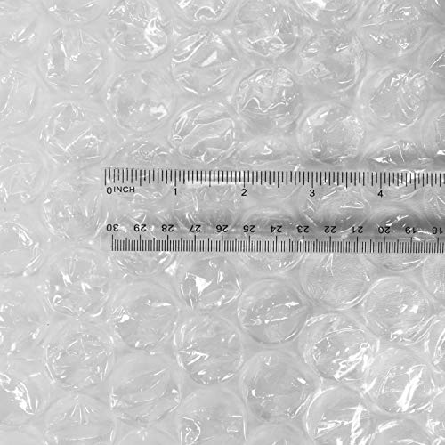 Side view of 100-foot bubble cushioning roll