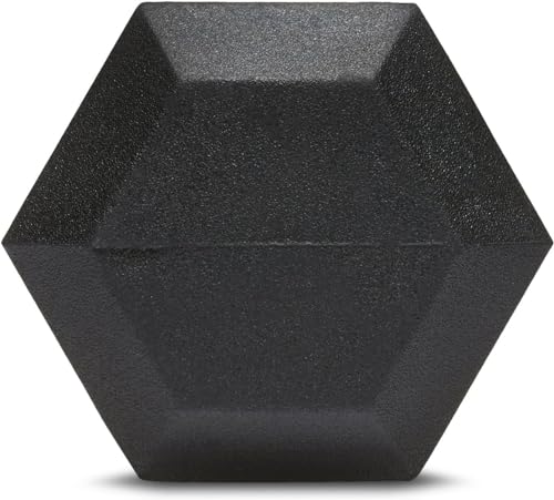 Basics dumbbell displayed on gym floor