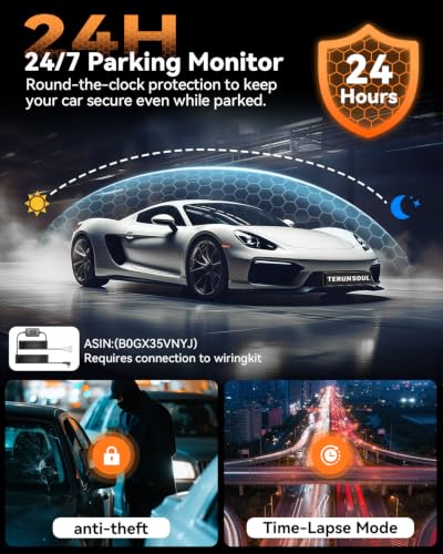 Dash camera with rear lens accessory
