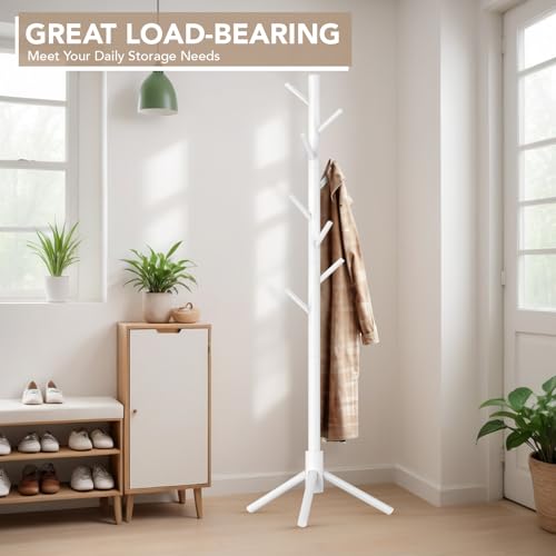 Hupmad coat rack showing eight hooks