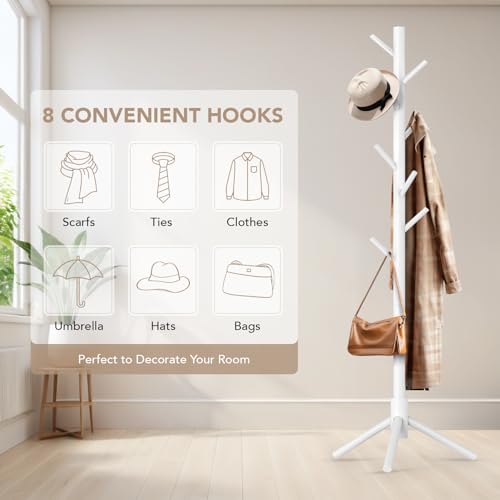 Hupmad coat rack in a bedroom setting