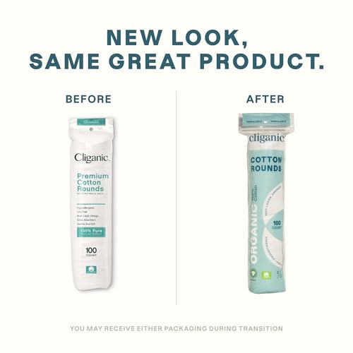 Soft white cotton rounds for facial care