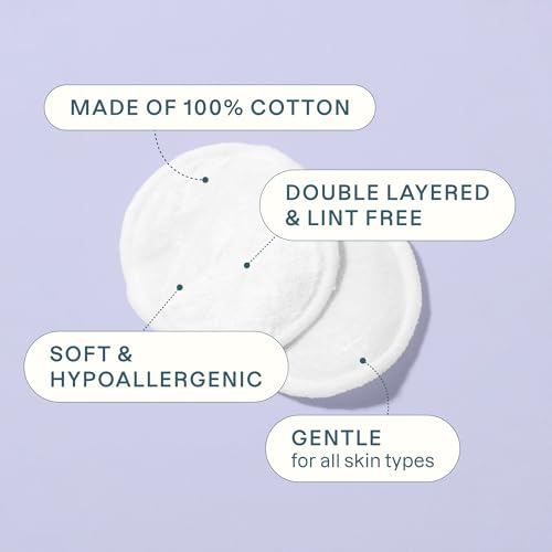 Eco-friendly cotton rounds for skincare
