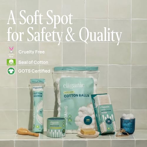 Hypoallergenic lint-free cotton pads