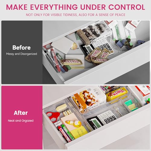 Top view of Criusia drawer organizer collection